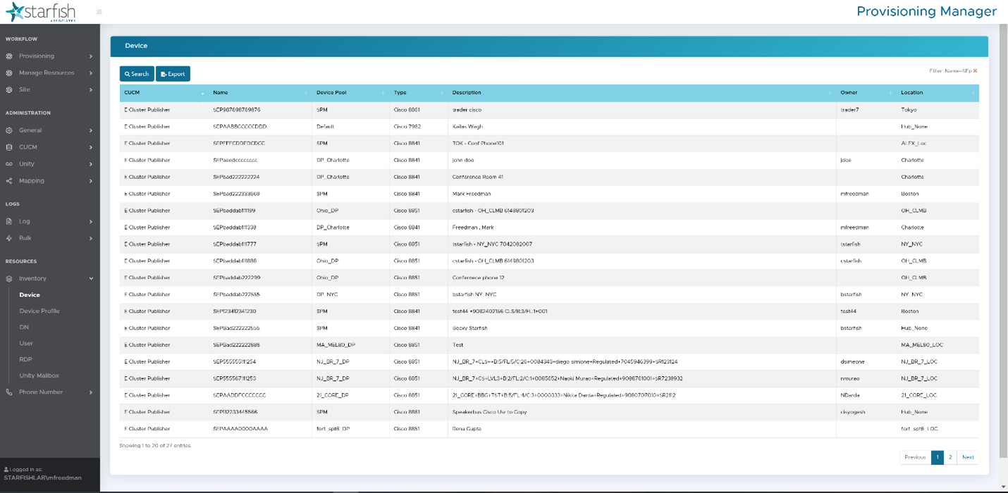 Provisioning Manager for Cisco Inventory